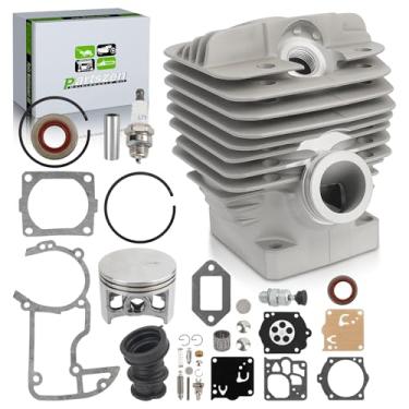 Imagem de partszen Kit de junta de pistão de cilindro de furo grande de 56 mm para motosserras Stihl 064 066 MS640 MS650 MS660 Substituir para motosserras 1122 020 1209, 1122 020 1211