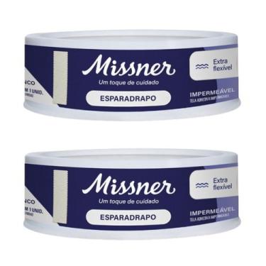 Imagem de Kit 2 Esparadrapo Impermeável Branco 1,2cm X 4,5m - Missner