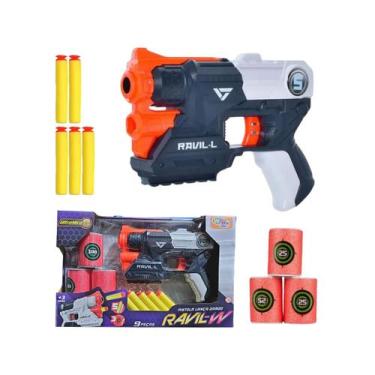 Imagem de Pistola Dardos Semelhante Nerf Inmetro Lançador Dardos Ventosa Brinque