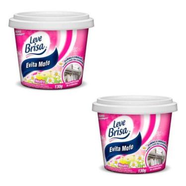 Imagem de Kit 2 Leve Brisa Evita Mofo 130g Odorizador Ambiente Neutro - NoBrand