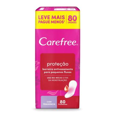 Imagem de Protetor Diário Carefree Proteção com Fragrância 80 Unidades