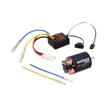 Imagem de 1/10 RC Off-road Racing Car Truck Motor Escovado 13T-80T Com 60A ESC 5
