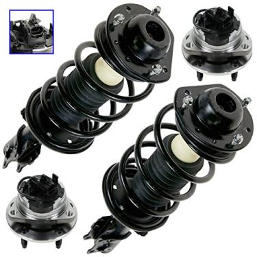 Imagem de Kit de direção dianteira e suspensão conjunto de 4 suportes com molas e cubos de roda para GM