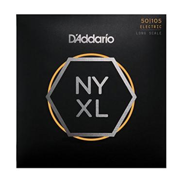 Imagem de D'Addario Cordas para baixo - NYXL Cordas para baixo - NYXL50105 - Força incomparável, estabilidade de afinação, resposta aprimorada - para baixo de 4 cordas - 50-105 média, escala longa