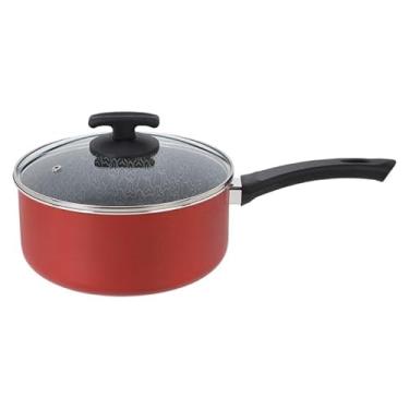 Imagem de Panela Antiaderente com Tampa de Vidro La Belle Nº22, Grafite/Vermelho, Ramos