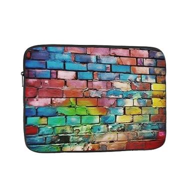 Imagem de Capa para laptop de tijolo colorido, leve, à prova de choque, capa protetora para notebook de 13 polegadas