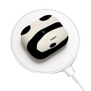 Imagem de Capa de silicone para Airpods Pro, fofo tigre panda engraçado, capa protetora de borracha macia com chaveiro antiperda (design de panda)