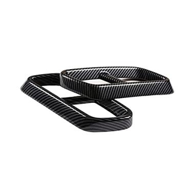 Imagem de TINKI Acabamento da tampa do tubo de escape da cauda do carro compatível com Mercedes-Benz W206 C-Class C200 C300 Base Sport Sedan 4 portas 2022 2023 Acessórios interiores (ABS, fibra de carbono)