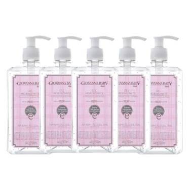 Imagem de Kit Álcool Em Gel Higienizante Giovanna Baby Classic Rosa 500ml (5 unidades)