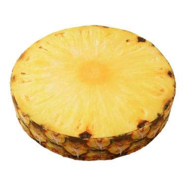 Imagem de Almofada de assento de 39 cm, 7 cm de espessura, almofadas de espuma antiderrapante para cadeiras de jantar, almofada de chão com padrão de frutas realista, almofada de cadeira removível e