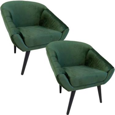 Imagem de Kit Duas Poltronas Giovana em Sued Premium - Sua Casa Decorações,  Ver