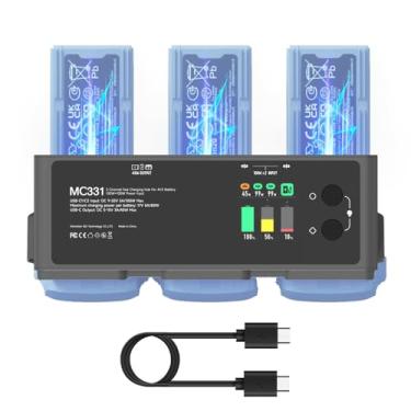 Imagem de LIMETA Carregador De Bateria 200W Para Dji Air 3/3S, Usb Rápido Paralelo 3 Canais, Suporte Descarga Baterias Da Série 3, Design Multifuncional Com Display Led