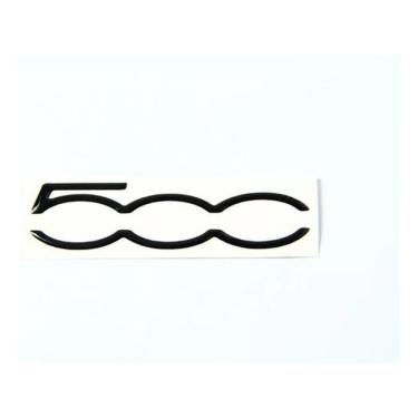 Imagem de Emblema Adesivo Resinado Fiat 500 Cinquecento Preto Rs01 Fk