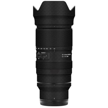 Imagem de Adesivo de lente de câmera antiarranhões para Tamron 50-400 mm F4.5-6.3 adequado para Nikon Mount Coat Wrap película protetora capa 50 400 (fibra de armadura preta)