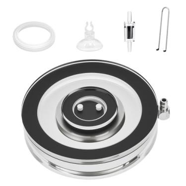 Imagem de hygger Pedras de ar para aquários, novo kit borbulhador de aquário de acrílico super invisível com tubo de ar, pedra bolha ultra silenciosa difusor de oxigênio dissolvido super alto para aquário e hidropônico