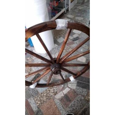 Imagem de Luminaria teto roda carroça - rusticom