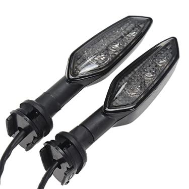 Imagem de GIDIBII Indicadores de seta dianteiros ou traseiros de motocicleta compatíveis com Yamaha YZF R15 R25 R3 R125, YBR 125 250, MT 125 15 03 09 01 25, FZ 25 03 07 09 10 250 16, XSR900 700... (Smoke)