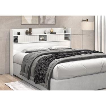 Imagem de Cabeceira Dubai Casal 1.40 Branco - Vitamov