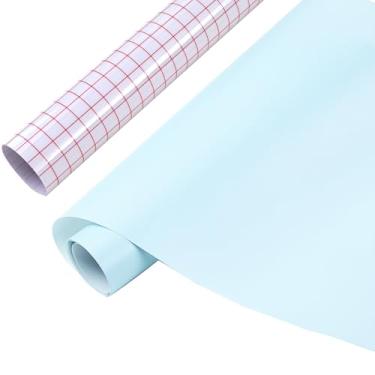 Imagem de Tintnut Vinil permanente Boho - Rolo de vinil permanente azul bebê de 30,5 cm x 5 pés para máquina de corte, autoadesivo de decoração de casa