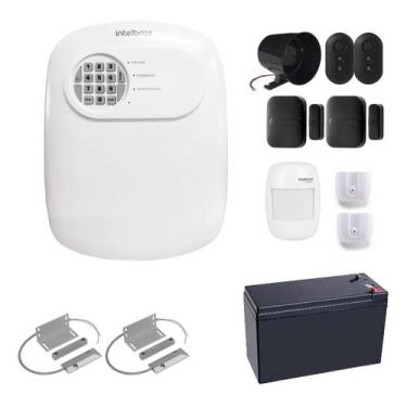 Imagem de Kit Alarme Híbrido Intelbras ANM 24 NET, Sensores Sem Fio e Com Fio , 