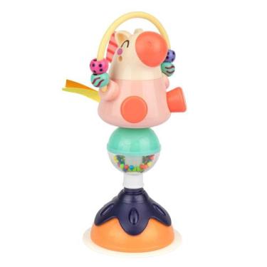 Imagem de Brinquedo Cadeirão Cavalinho Com Ventosa Pimpolho - LARANJA/COLORIDO