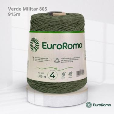Imagem de Barbante Nº 4 da EuroRoma com 600g, 805 | VERDE MILITAR