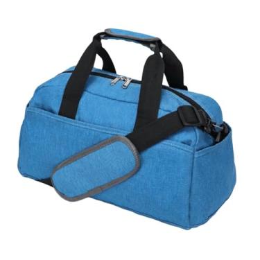 Imagem de UGPLM Pequena bolsa de ginástica Mini bolsa esportiva versátil presente para mulheres homens com alça de ombro ajustável para exercícios fitness esportes, Azul