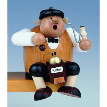 Imagem de KWO Fumador de incenso sentado café-saxão gordinho