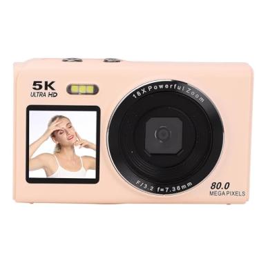Imagem de ASHATA Câmera Digital 5K, Câmeras de 80MP para Fotografia e para o YouTube Com Tela Dupla de 2,8in 1,5in, Zoom Digital 18x Construído Em Flash Flash Focus (64 GB)