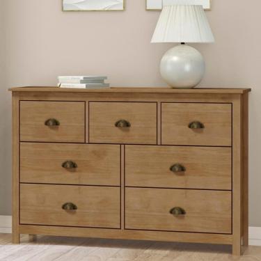 Imagem de Cômoda Para Quarto 125cm 7 Gavetas Lázio Freijó F07 - Mpozenato