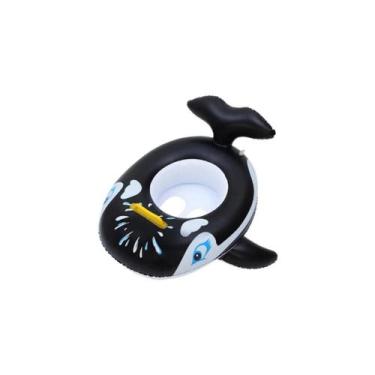 Imagem de Boia inflável bote infantil com fralda 75cm preto - SUN WAY