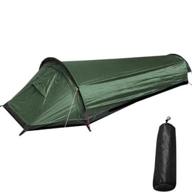 Imagem de Barraca De Mochila Individual Leve E Impermeável Para Acampamento E Ca