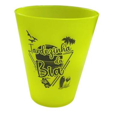 Imagem de Kit 50 Copos Ecológicos Personalizados 300ml – Reutilizáveis para Festas e Eventos (Amarelo)