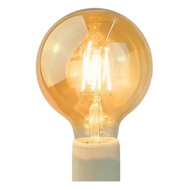 Imagem de Kit 2 Lâmpada Filamento Led G95 4w 2500k Redonda E27 Bivolt