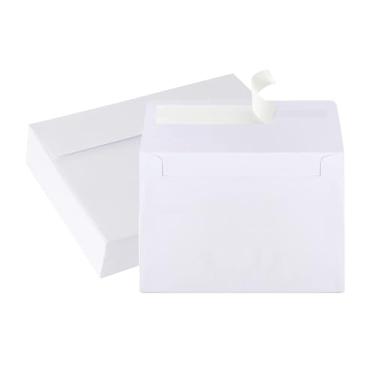 Imagem de Envelopes A2 brancos, pacote com 70, papel autovedante de 120 g/m² para cartões de 4,25 x 5,5, tamanho 4 3/20.3 cm x 5 3/10.2 cm Envelopes para convites, cartões postais, fotos RSVP, cartões