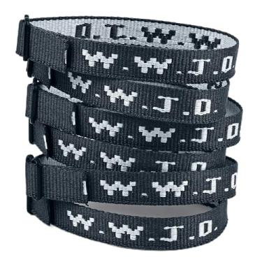 Imagem de Pmormyy Pacote de 6 pulseiras WWJD para mulheres e homens, pulseiras de Jesus Cristão, pulseiras WWJD ajustáveis a granel What Would Jesus Do, Fibra de poliéster, Sem Pedra Preciosa
