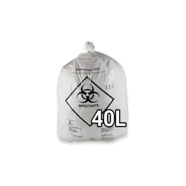 Imagem de Sacos De Lixo Infectante Hospitalar 40 Litros 100 Unidades