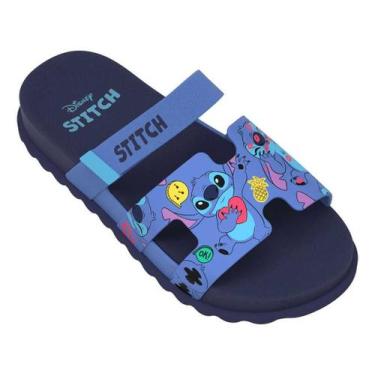 Imagem de Chinelo Infantil Menina Grendene Kids Disney Slide, Azul, 34