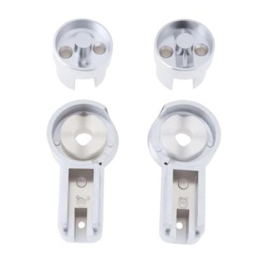 Imagem de Briny River 1 conjunto de dobradiças de vidro para porta de banheiro esquerda e direita compatível com Roman Haven R12, vidro de 6 mm de fixação