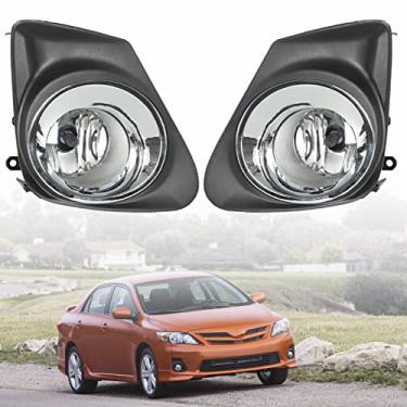 Imagem de ANTUKO Conjunto de farol de neblina com substituição de kit de fiação de interruptor de lâmpadas para Corolla 2011-2013