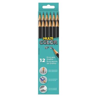 Imagem de Ecolápis grafite N2 Multicolor caixa com 12 unidades