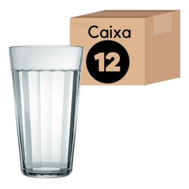 Imagem de Copo Americano 450ML Nadir Jogo de Copos de Vidro Kit com 12