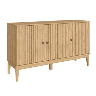 Imagem de Aparador 3 Portas Linha Riscado MB1061 Movelbento, Mel