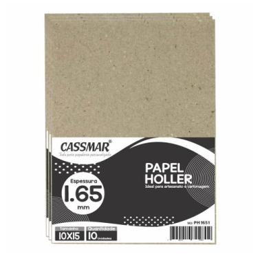 Imagem de Papel Holler para Cartonagem 1,65mm 10x15cm 10un - Cassmar 