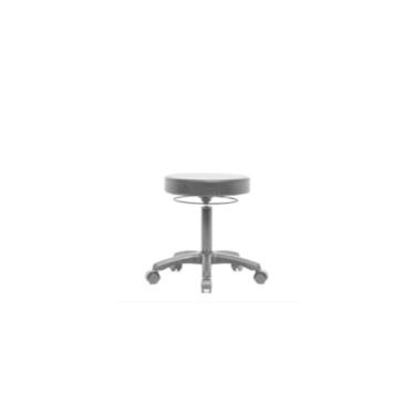 Imagem de Thomas VDHMS-RG-RC-c8605 Mini-banco de altura de mesa com base de nylon preto, rodízio, cinza