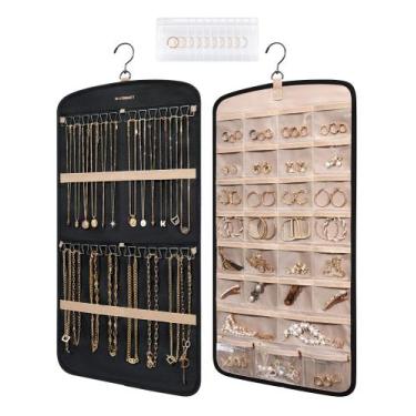Imagem de Organizador de joias BAGSMART Hanging Colar Holder Preto