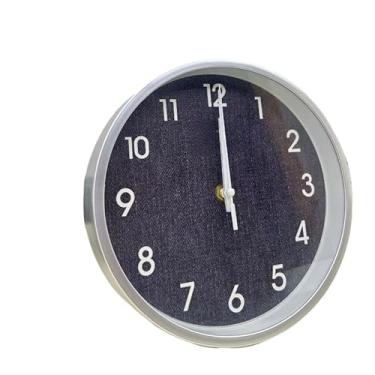 Imagem de Relógio de Parede Grande Decorativo para Escritório, Cozinha e Sala - Relógio de Pilha com Design Clássico(CF-075-Prata)