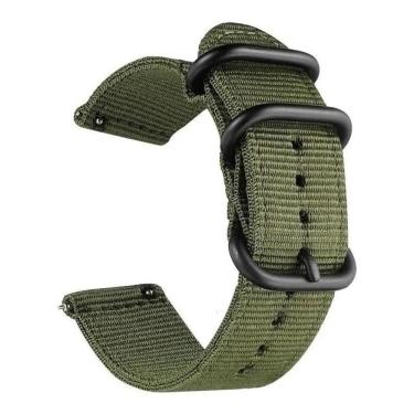 Imagem de 2X Pulseira Nylon Force Relógio Smartwatch Cor Verde Largura