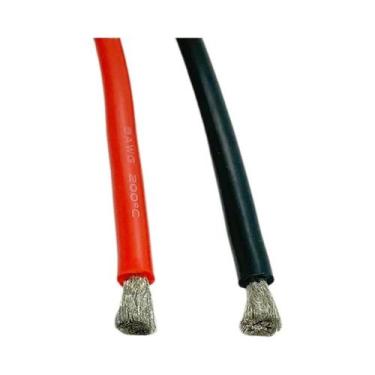 Imagem de Fio De Silicone Flexível Resistente a Altas Temperaturas Vermelho E Pr