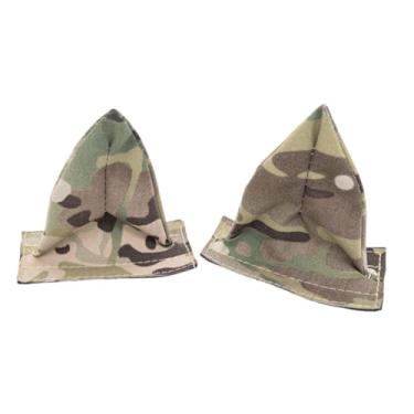Imagem de Patch de capacete com orelhas de gato fofas - Acessório adesivo de capacete estilo militar tático, ideal para cosplay, decoração de capacetes de bicicletas e motocicletas (camuflagem)
